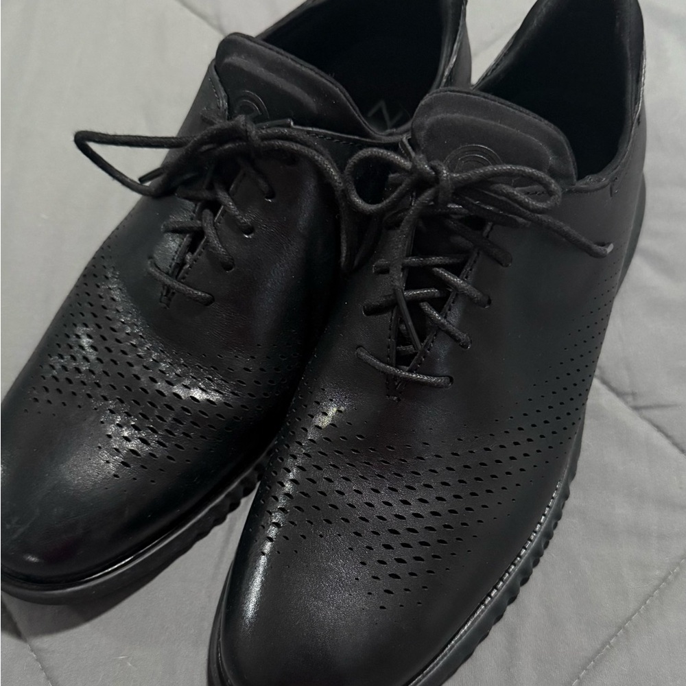 Cole Haan Black ZeroGrande Oxfords